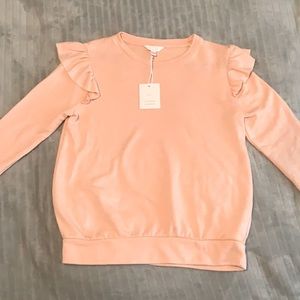 LC Lauren Conrad ruffle sweatshirt